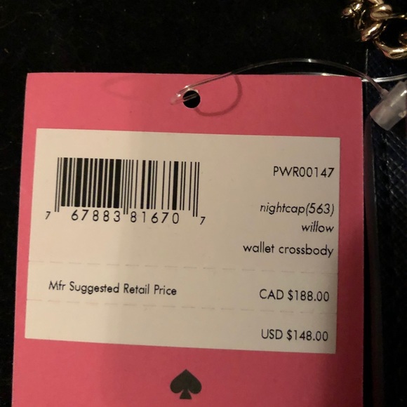 Kate Spade ♠️ Willow Wallet Crossbody bad - Picture 5 of 5